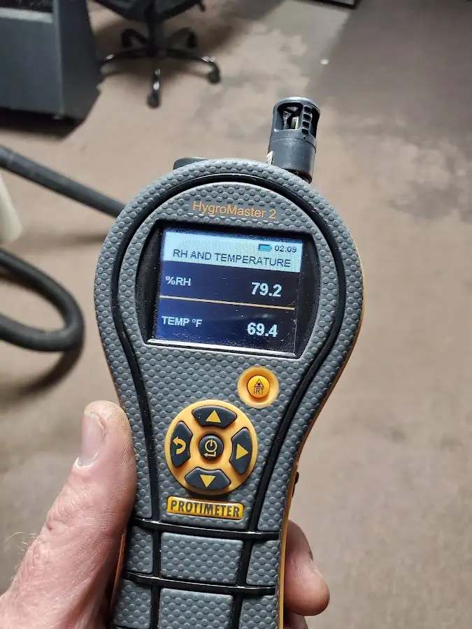 Moisture meter humidity assessment for Fire & Smoke Damage Restoration in Napoleon
