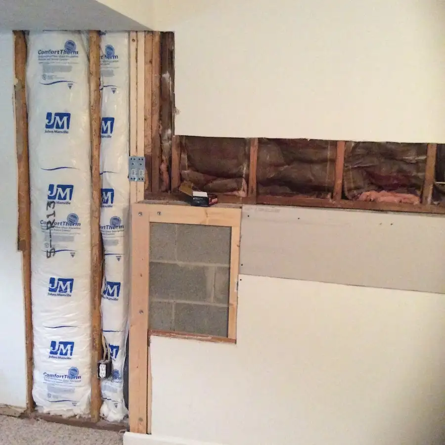 Wall insulation replacement during Contents Cleaning & Restoration in Napoleon